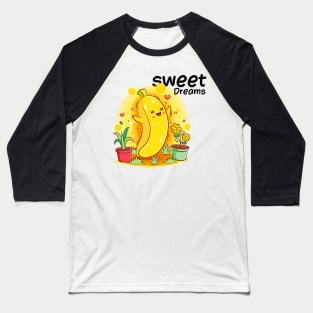 Banana Man-Cute Look Baseball T-Shirt